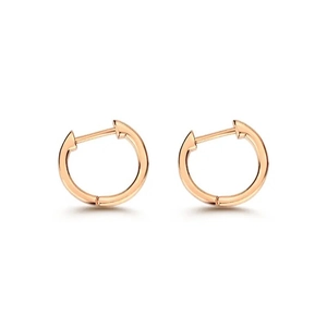 Boucles d'Oreilles Anneaux Minimalistes en Argent Sterling 925 pour Femmes Or Or Rose Or Blanc Électroplaqué Géométrique Rond Bijoux