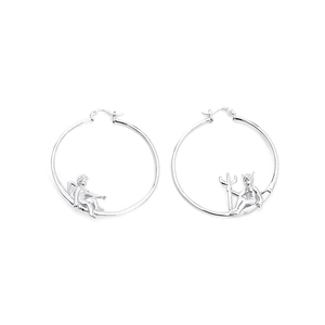 Créoles en argent 925 avec sculptures 3D asymétriques d'ange et de démon pour femmes