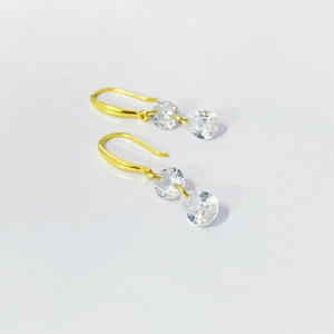 925 Sterling Silver Water Drop Zirconia Tassel Hook Earrings Minimalist Fashion Jewelry Accessories For Women Gift