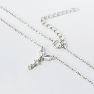 S925 silver Y-shaped marquise-cut marquise zircon necklace with adjustable chain tassel