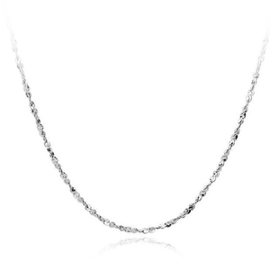 Minimalist S925 sterling silver star necklace with delicate shimmering faceted chain