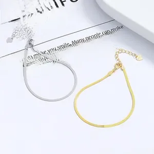 Dettagli dei bracciali in argento sterling 925 con chiusura a moschettone regolabile in oro e argento