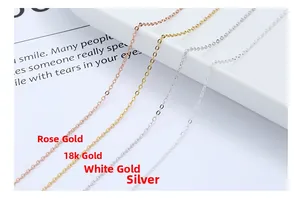 Comparaison détaillée de colliers en argent sterling S925 en quatre tons de métal