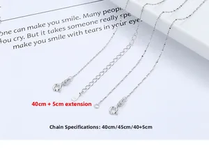 Macro detail of S925 sterling silver starry chain with lobster clasp and extension link
