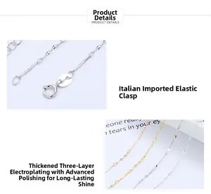 Detail of s925 silver twist chains in gold and rose gold with Italian spring ring clasps