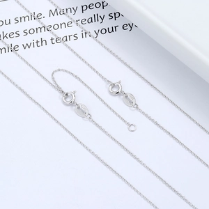 Collier chaîne O en argent sterling S925 poli avec fermoir à ressort et extension fine