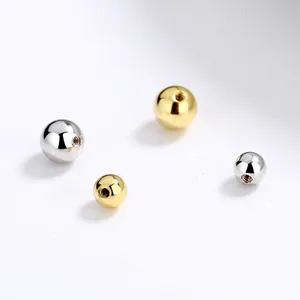 925 Sterling Silver Threaded Earring Backs Round Ball Mirror Polish Screw Back Replacement For Piercing DIY Jewelry Accessories