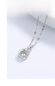 Detailed close-up of s925 silver phoenix pendant necklace with sparkling center zircon