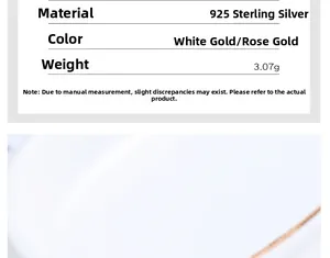 Detail of 925 sterling silver four-leaf clover pendant in silver and rose gold finishes
