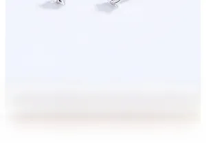 Detailed close-up of 925 silver butterfly earrings featuring micro-set zircon crystals