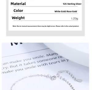 Detail view of 925 sterling silver chain with S925 hallmark tag and lobster clasp