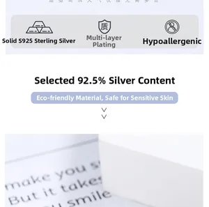 Detailed view of S925 sterling silver star stud earring with multi-layer plating finish