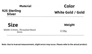 Guide des tailles détaillant les boucles d'oreilles rose en argent 925 massif