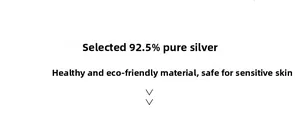 Certificat détaillé montrant l'argent sterling 92,5 pour les peaux sensibles