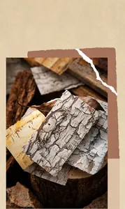Nahaufnahme von Vintage-Baumrindenstruktur-Papier für DIY-Scrapbooking und Bastelarbeiten