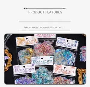 Détails des autocollants PET Fantasy Sea avec motifs de méduses et d'étoiles de mer