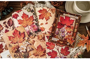 Geprägte botanische Briefkarten mit Vintage-Blumen und Blattstrukturen aus Spezialpapier