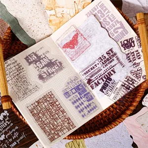 Pack de pegatinas retro Story para scrapbooking con diseños urbanos y mariposas
