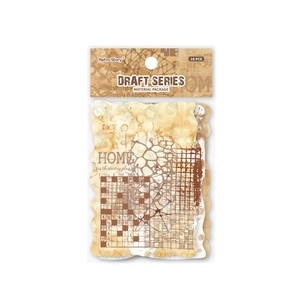 Pack de 19 papeles de scrapbooking vintage Retro Story con motivos de manchas de café