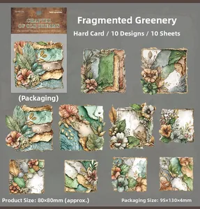 Detail of vintage flower stickers with gold edges and irregular borders for scrapbooking