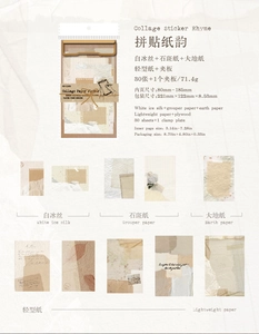Detailansicht verschiedener Vintage-Scrapbooking-Papiere und Texturen mit Metallklemmbrett