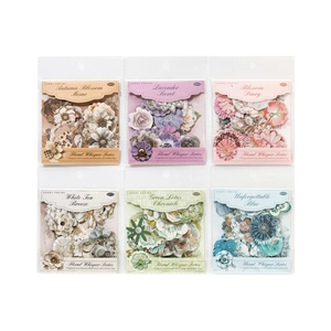 Vintage floral cardstock stickers in 6 themes including lavender and tea breeze sets