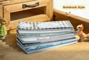 Vintage fairytale notepad set for DIY journaling with retro floral and plaid covers