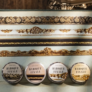 Baroque Finale vintage border scenery decorative tape set for journaling and craft projects