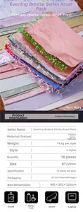 Detaillierte Spezifikationen für Abendwind Retro-Papierset mit Papier- und Gazetextur