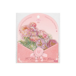 Lot de 30 autocollants fleurs PET transparents avec dorure pour loisirs créatifs