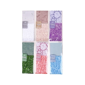 Evening Breeze Dekopapier-Set für Scrapbooking mit Spitze und Fasermaterialien