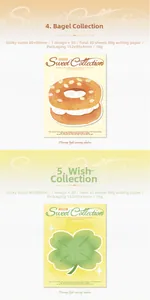 Detail der Sweet Collection Donut und Klee Haftnotizen mit 80g Schreibpapier
