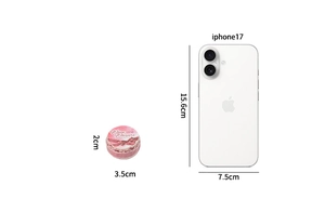 Size comparison of Woven Whispers decorative tape with a smartphone for scale reference