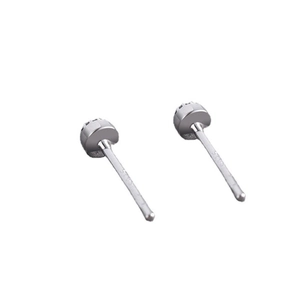 Minimalist S925 sterling silver ball stud earrings with polished mirror finish for men and women