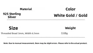 Detailed technical specifications for 925 sterling silver cross screw stud earrings