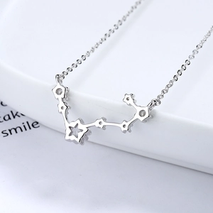 Collier Grande Ourse en argent sterling 925 avec cristaux de zircone scintillants