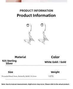 Detailed specs of 925 sterling silver bow earrings with 4mm screw balls and dimensions
