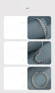 Dettaglio del bracciale a catena barbazzale in argento lucido con moschettone e catenina