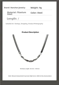 Details der gedrehten Perlenkette mit Titanstahl-Gliedern und Spezifikationen