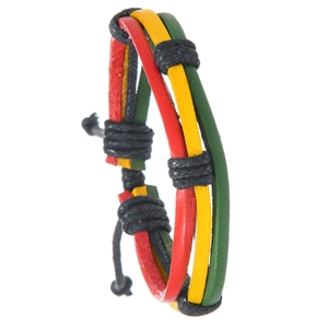 Bracelet en Cuir Tressé Style Rasta pour Hommes Femmes Fait Main Cordon Ciré Ethnique Hip Hop Bijoux Accessoires Cadeau