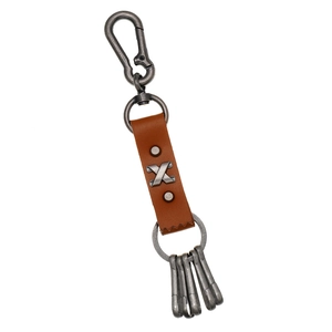 Vintage Genuine Leather Keychain For Men Women Retro Alloy Multi Hook Key Ring Belt Waist Hanging Key Holder Jewelry Gift
