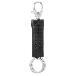 Porte-clés en Cuir de Vache Fait à la Main Style Punk Pour Hommes Femmes Porte-clés en Cuir Noir Vintage Avec Fermoir Mousqueton en Alliage
