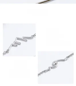 Detailed close-up of 925 sterling silver bracelets showing geometric and wave textures
