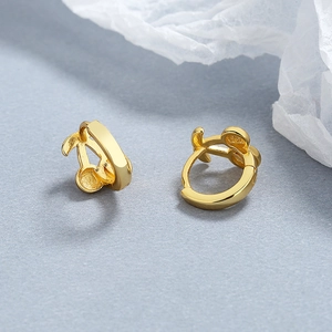 Boucles d'oreilles cerises chic en argent sterling 925 avec finition dorée pour femme