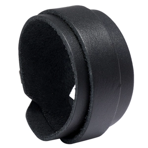 Punk Cowhide Leather Bracelet For Men Retro Double Wrap Biker Wristband With Alloy Iron Buckle Minimalist Jewelry Gift