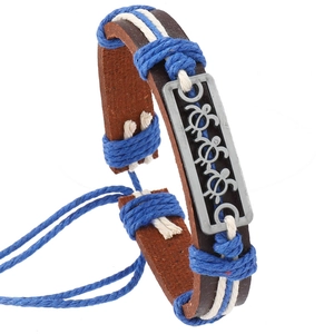 Handmade Woven Artificial Leather Sea Turtle Bracelet For Men Women Bohemian Marine Style Adjustable Beach Hand Jewelry
