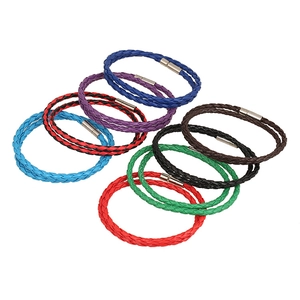 Punk Style Handmade Woven Leather Bracelet For Men Women Double Layer Braided Hand Strap With Magnetic Metal Clasp Jewelry