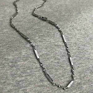 Minimalist Titanium Steel Mobius Necklace With Starburst Engraving Twisted Chain Hip Hop Unisex Daily Decor Silver Necklace