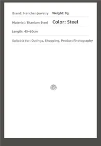 Specifications for maple leaf titanium steel earrings showing size, weight and material