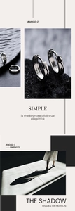 Primo piano di orecchini a cerchio in argento sterling S925 con texture a onde minimal
